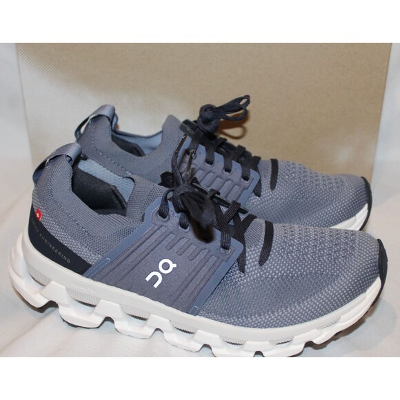 ON CLOUD WOMEN'S CLOUDSWIFT 3 RUNNING ATHLETIC SNEAKERS METAL WHITE SZ 8 - Picture 1 of 6